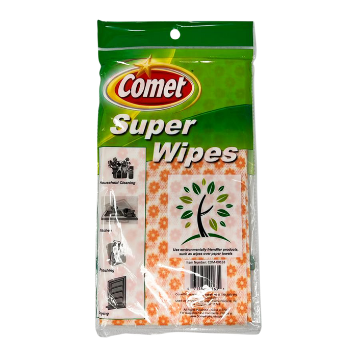 Comet Super Wipes, Orange Scented 6-Pack