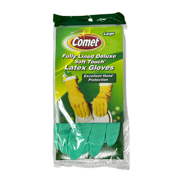 Comet Fully lined Deluxe Soft Touch Latex Gloves,