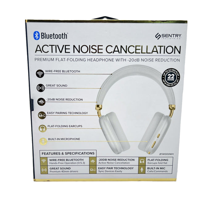 Sentry Active Noise Canceling Headphones 22 Hour B