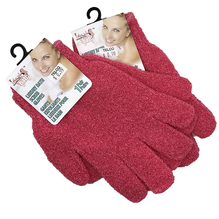 Ideal Bath Luxury Scrub Gloves